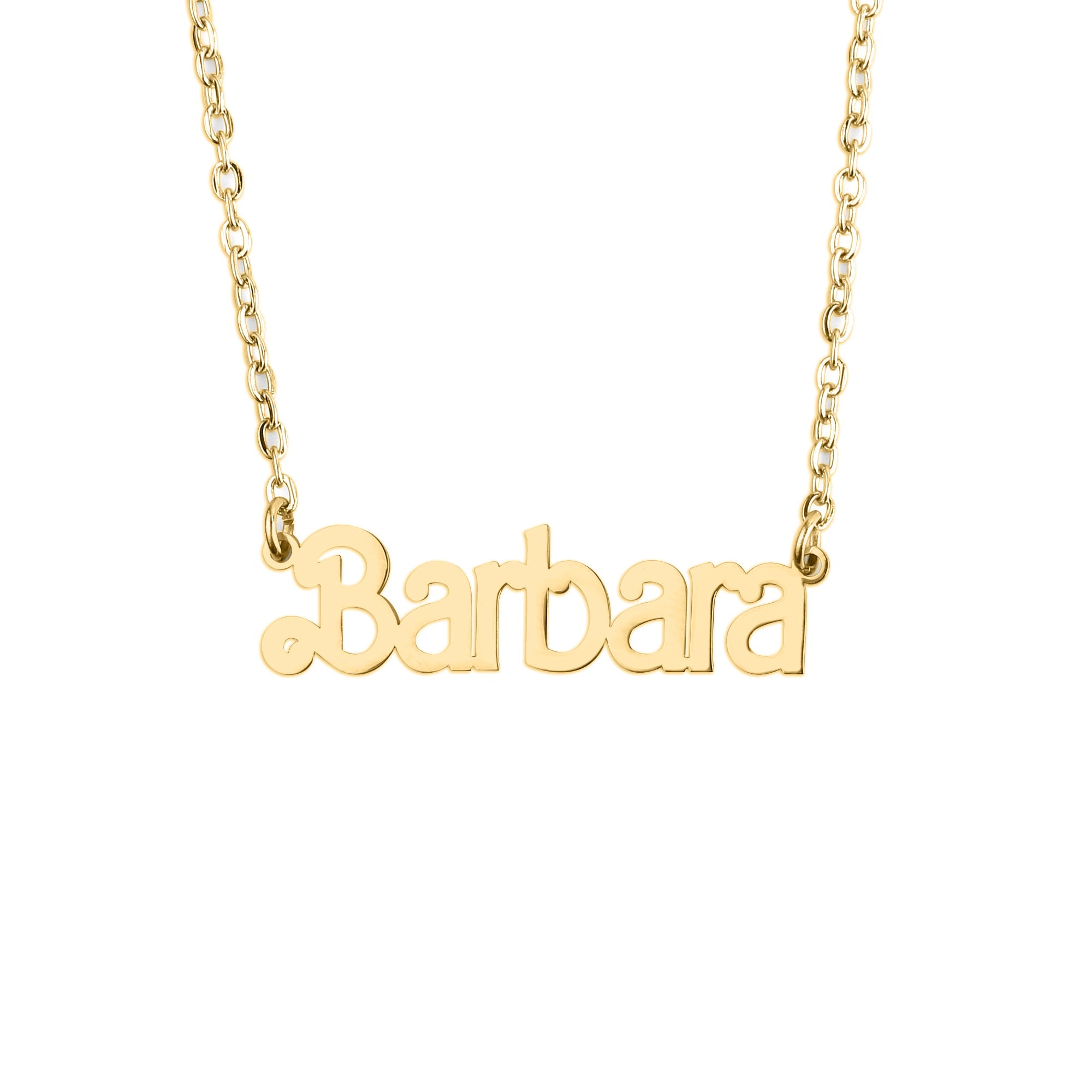 Barbie name necklace clearance